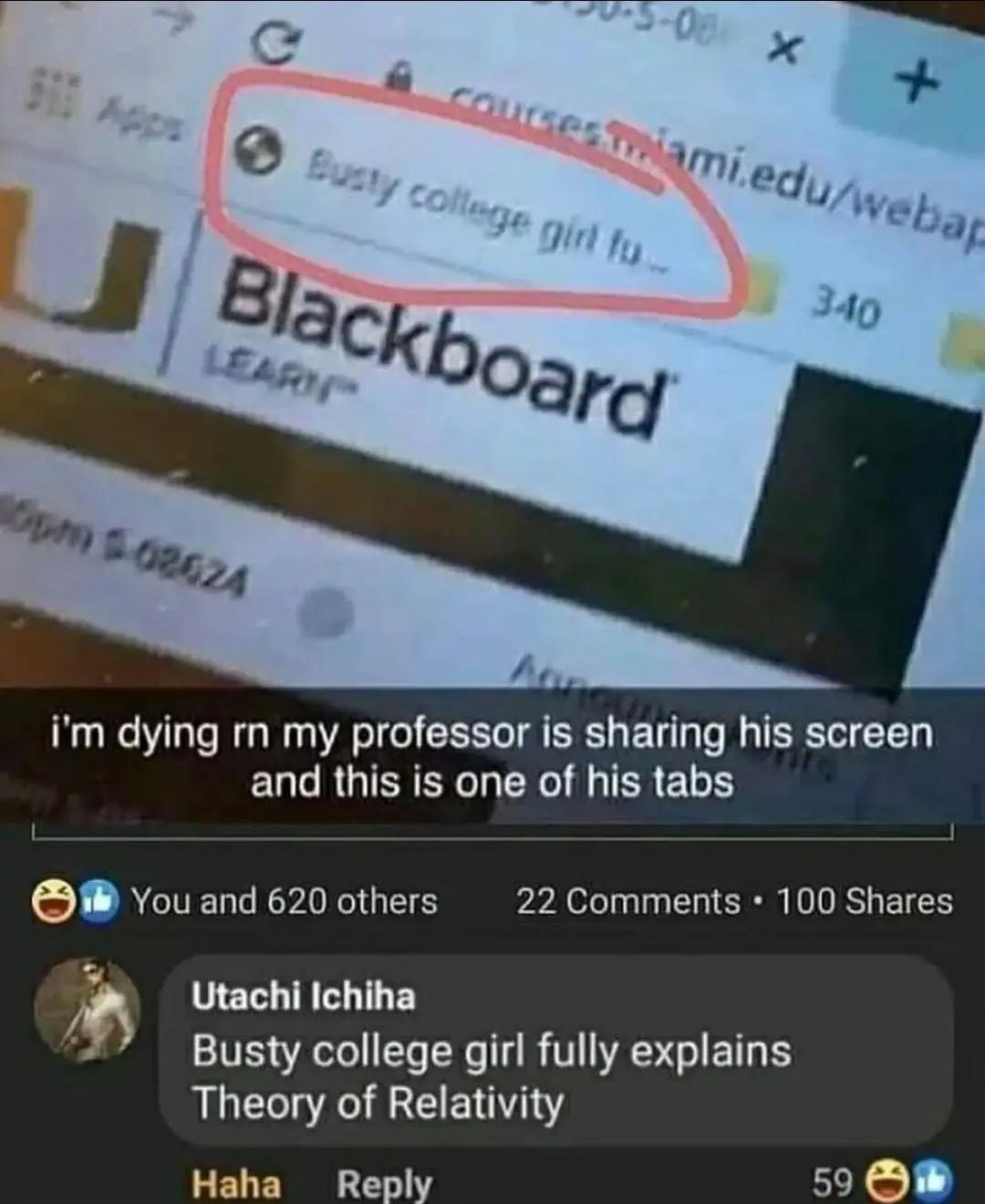 20 Memes That Belong in a Museum of Randomness 15 profesor sharing screen