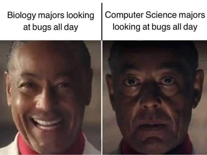 24 Science Memes That Break the Laws of Seriousness 3 Biology majors looking at bugs - Science Memes