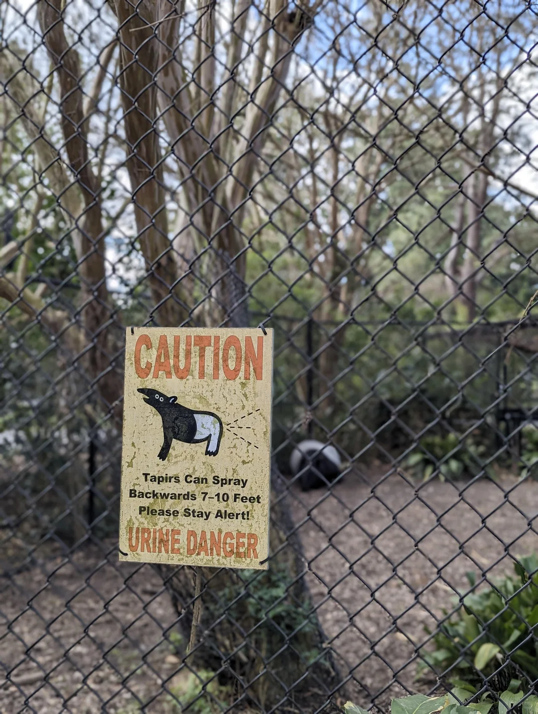 Clever sign at the Zoo