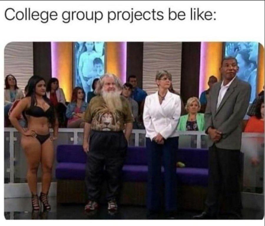 20 Memes That Will Confuse You First and Entertain You Later 1 College group projects