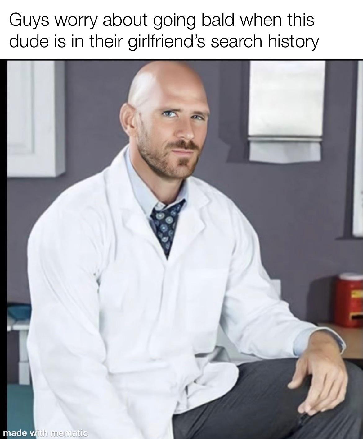 20 Deranged Memes That Will Have You Laughing and Concerned 6 Guys worry about going bald - Deranged Memes