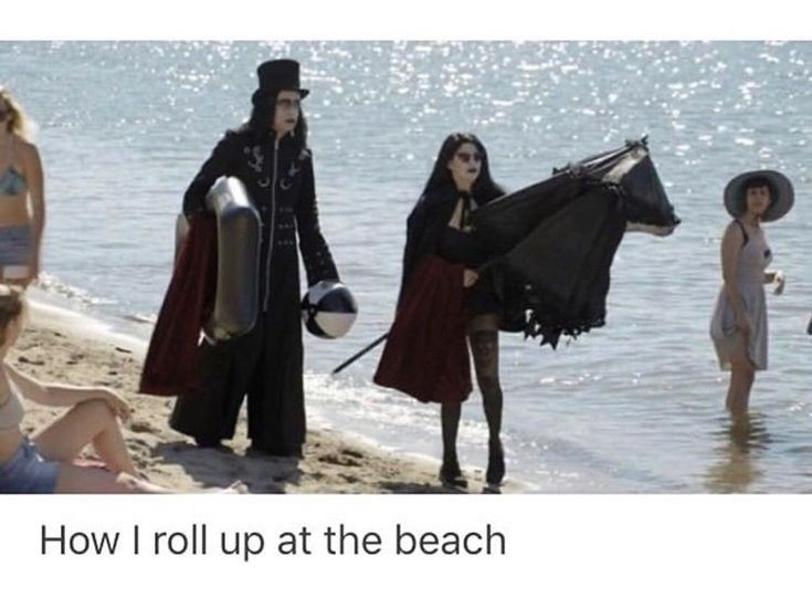 How to roll up at the beach