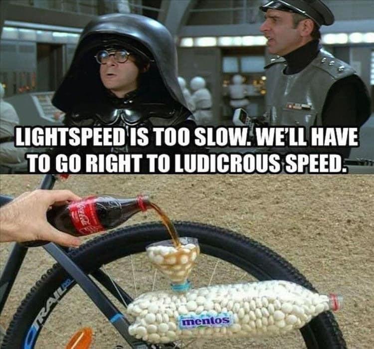 Light speed too slow