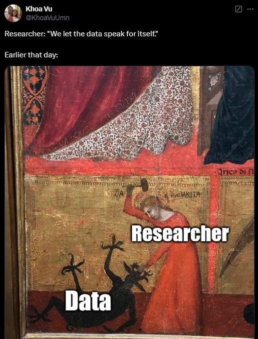 24 Science Memes That Break the Laws of Seriousness 22 We let the data speak for itself - Science Memes