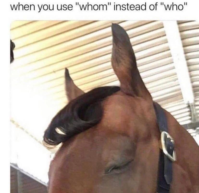 When you use whom