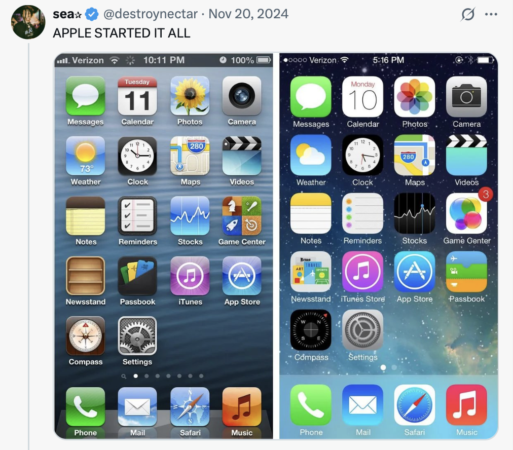 20 Redesigns That Should’ve Stayed in the Drafts Forever 1 APPLE STARTED IT ALL