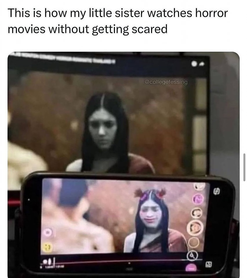 24 Dank Funny Memes That Go Too Far and Not Far Enough at the Same Time 20 Sister wtaches horror movies - Dank Funny Memes