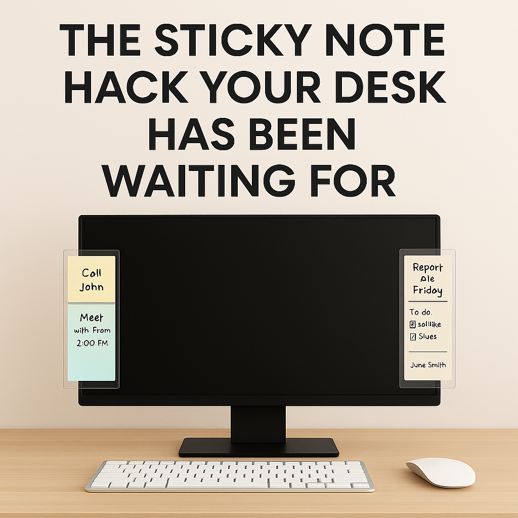 This Sticky Note Holder for Your Monitor Will Make You Feel Like You Finally Have Your Life Together 1 Sticky Note Holder - FG.png
