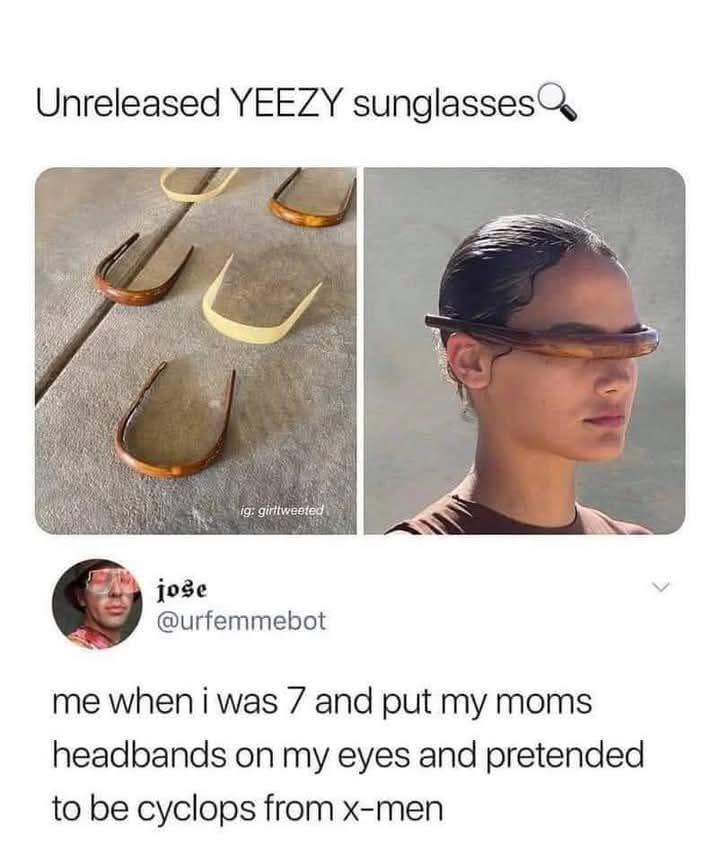 20 Random Memes That Are Just Vibes, No Plot 20 Yeezy glasses