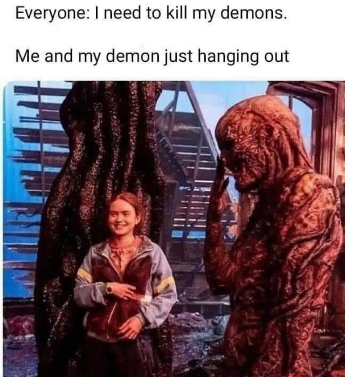 20 Memes That Might Be the Cure for Your Boredom (Or At Least a Good Distraction) 9 me and my demon just hanging out