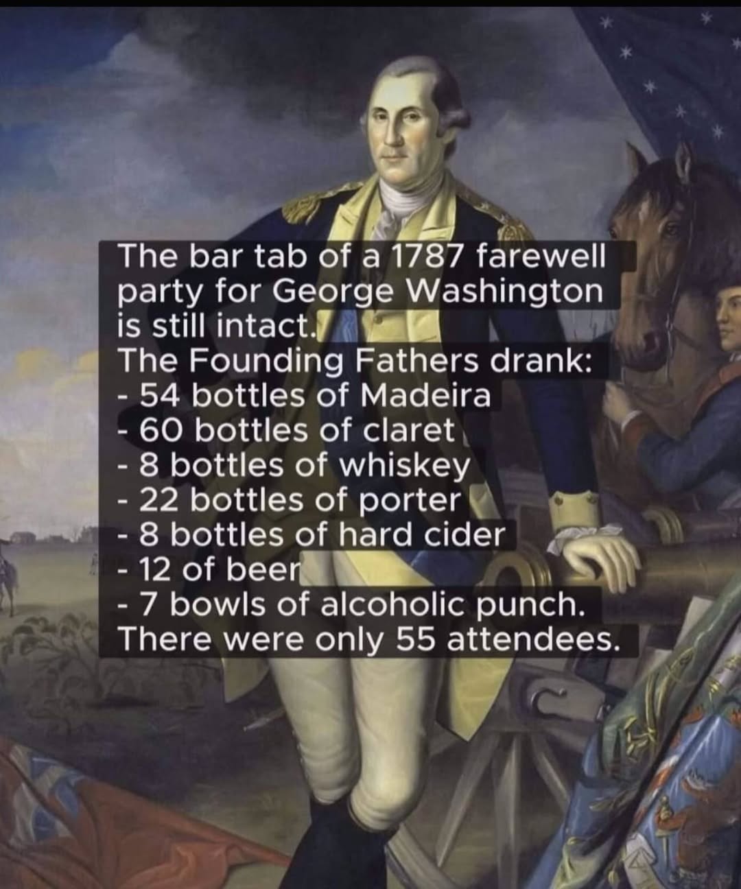 20 Historical Memes to Rewrite the Past with Laughter 2 Bar tab of 1787 - historical memes