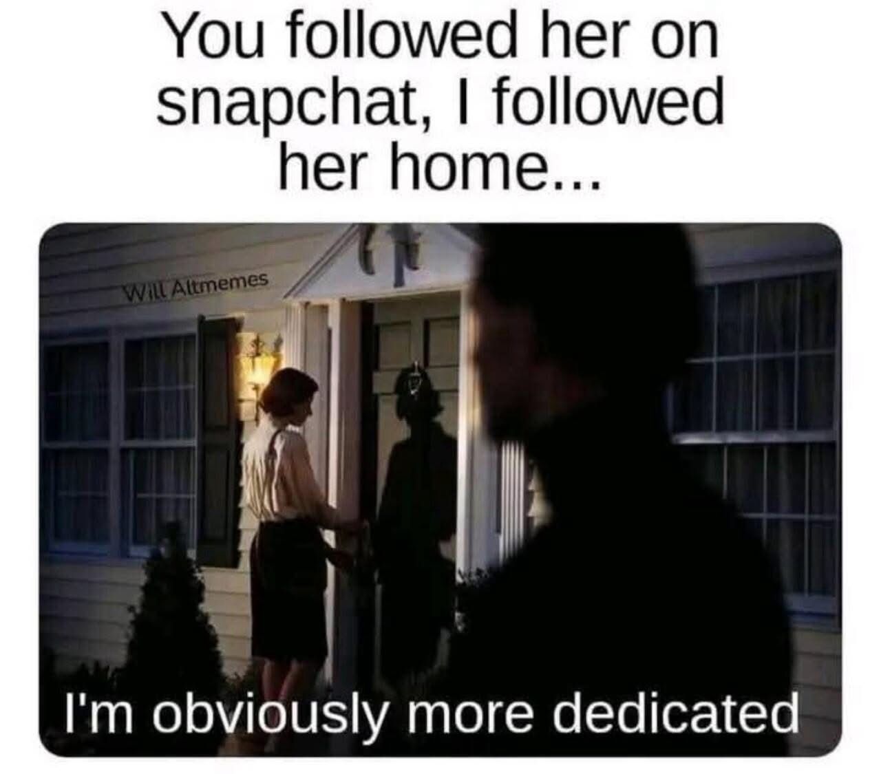 20 Random Memes That Make as Much Sense as Pineapple on Pizza 5 Folowed her on snapchat
