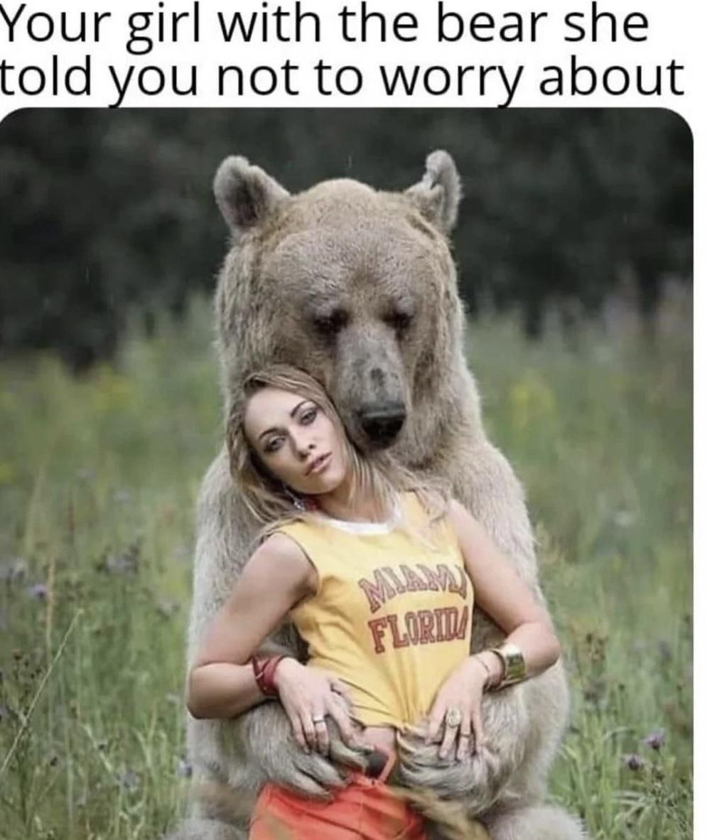 Girl with bear