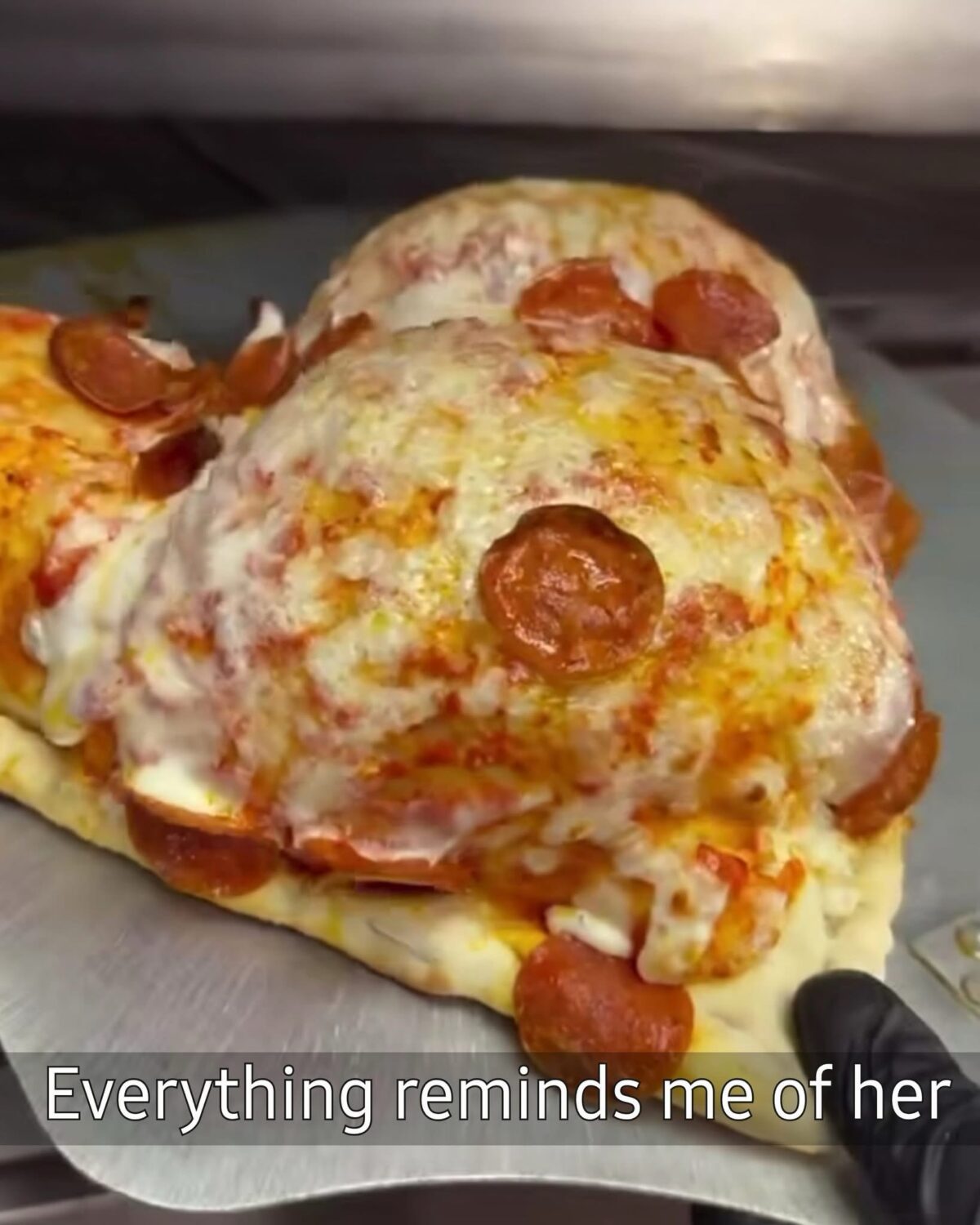 Pizza reminds me of her