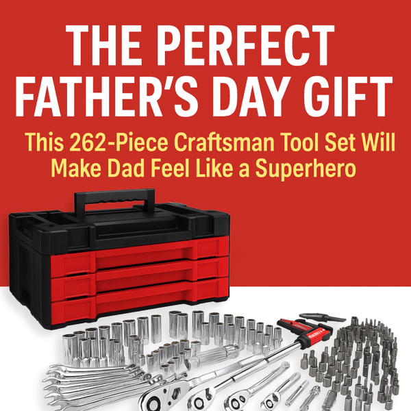 The Perfect Father’s Day Gift: This 262-Piece Craftsman Tool Set Will Make Dad Feel Like a Superhero 1 The Perfect Father’s Day Gift This 262-Piece Craftsman Tool Set Will Make Dad Feel Like a Superhero - FG