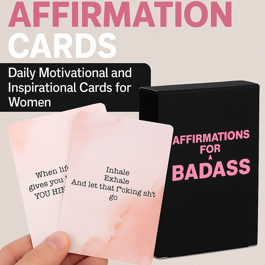 These Badass Affirmation Cards for Women Might Just Be the Daily Kickass Motivation You Need 1 These Badass Affirmation Cards for Women Might Just Be the Daily Kickass Motivation You Need - FG