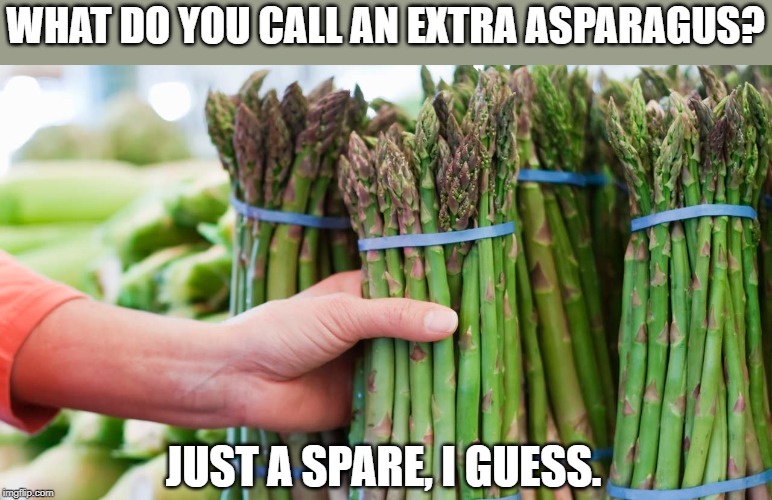 15 Asparagus Memes That’ll Make You Laugh for No Reason 15 WHat do you call an extra asparagus - Asparagus Memes