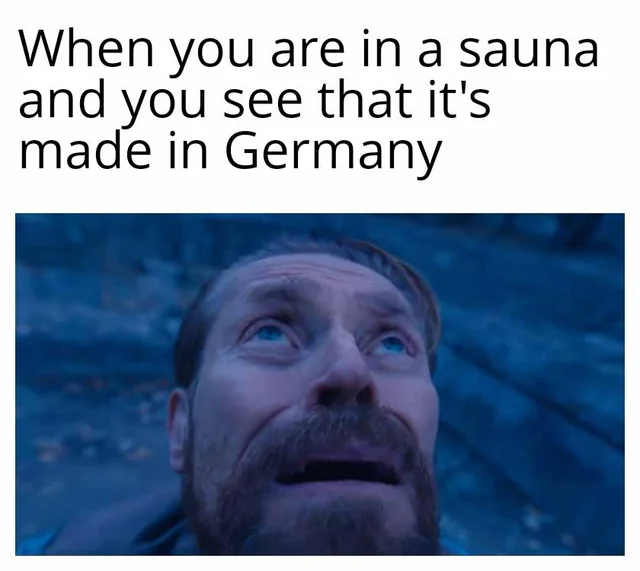 When youre in a sauna