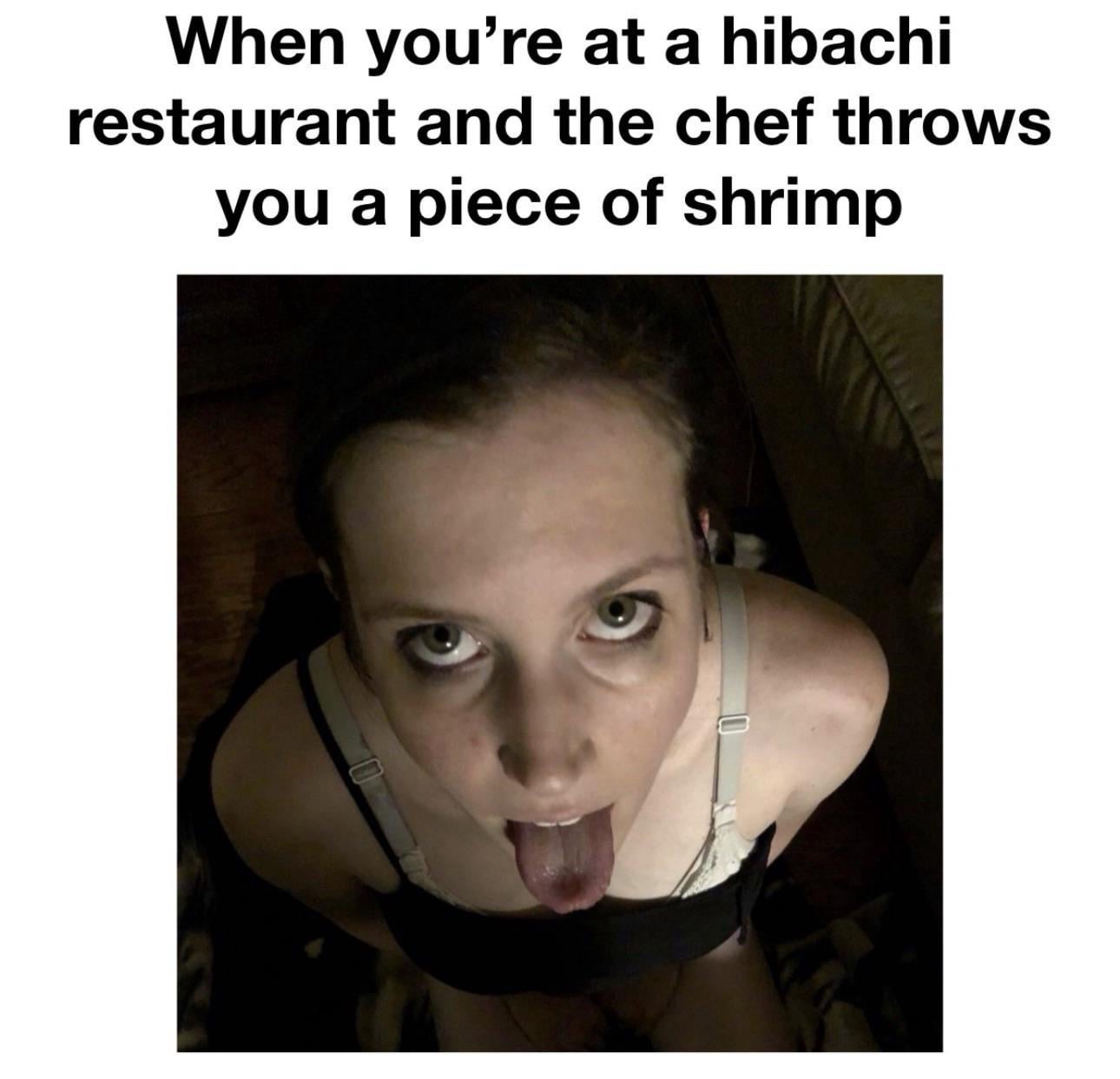 when youre at a hibiachi restaurant