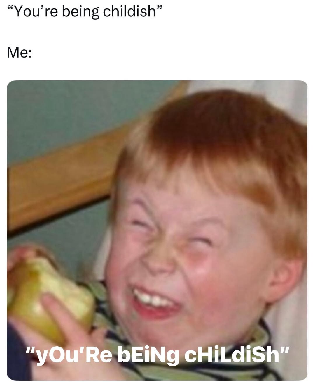 30 Childish Memes That Prove You’re Never Too Old to Be Immature 32 your being childish
