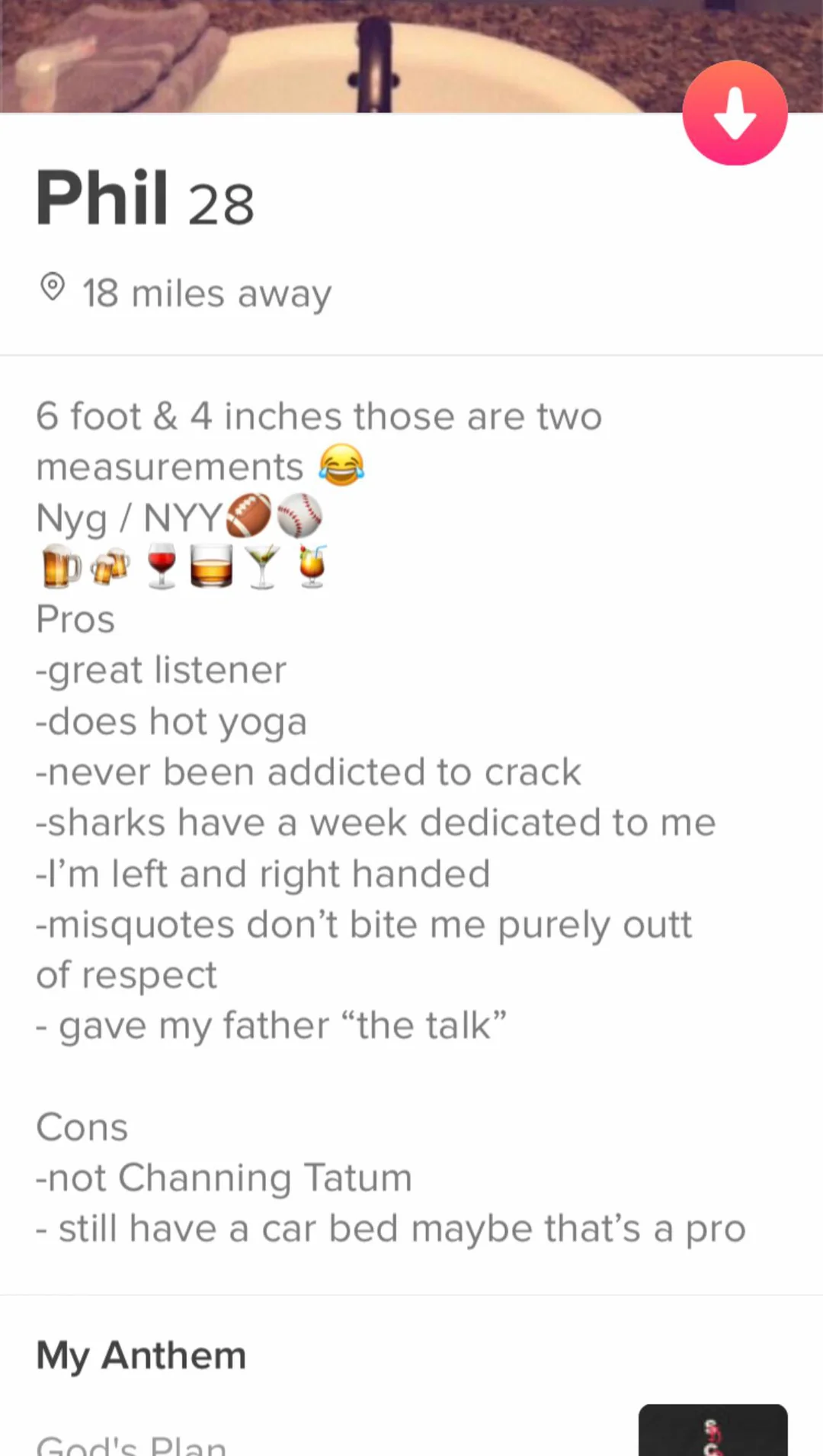 45 Funniest Tinder Bios That Will Make You Swipe Right 44 Not channing tatu