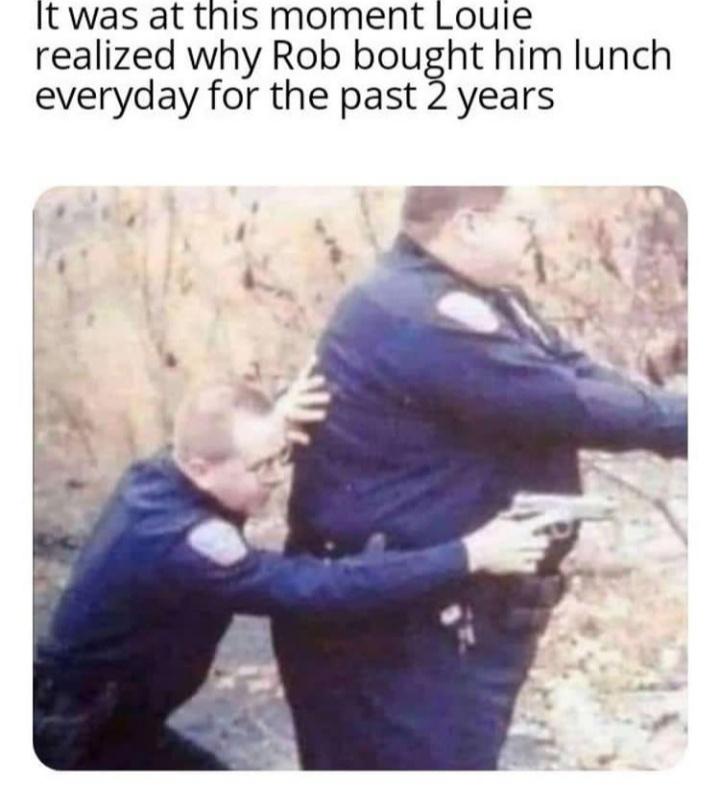 Rob brought him lunch