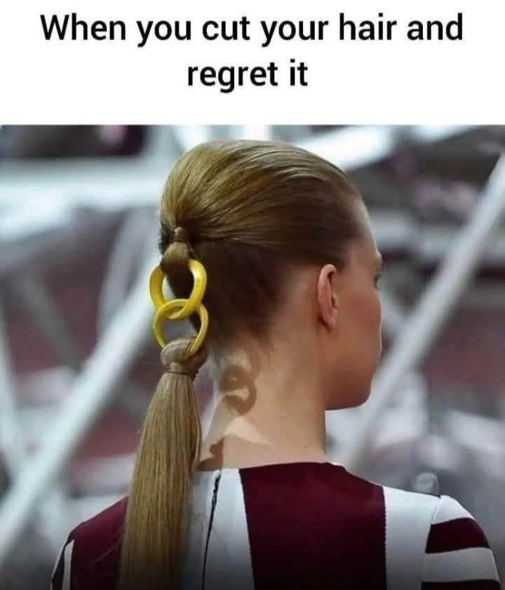 25 Weird Memes That Go Straight to the Unhinged Part of Your Brain 26 When you cut your hair