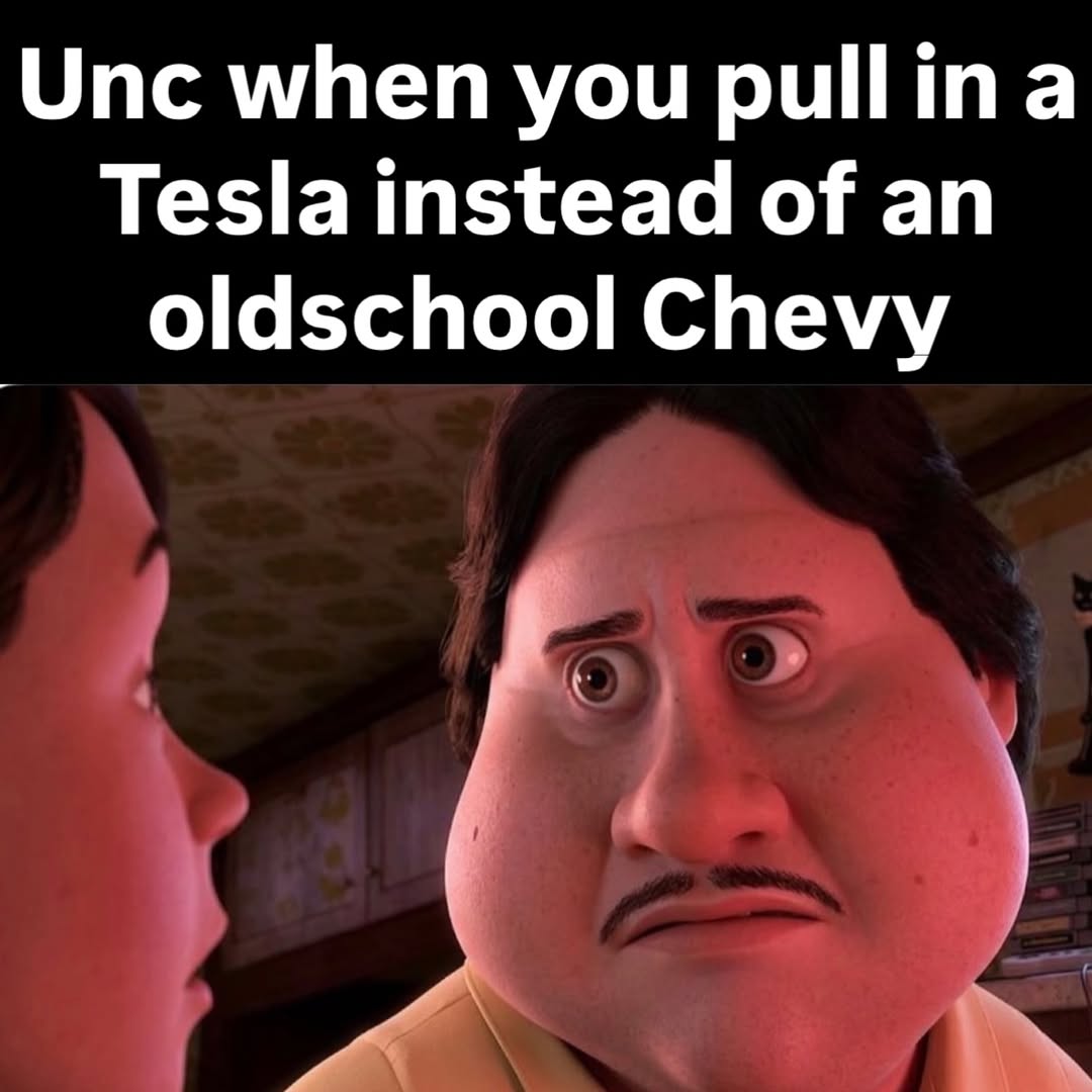 25 Chevy Memes That'll Rev Up Your Laughter Engine 26 When you pull in a tesla