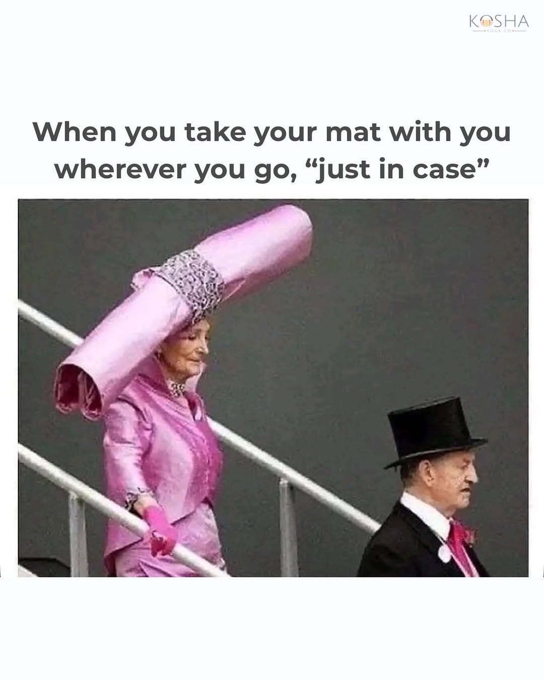 When you take your yoga mat with you