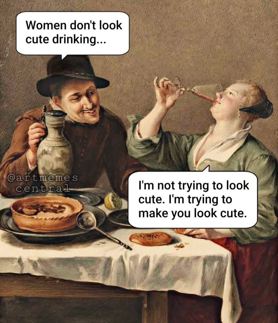 20 Sarcastic Art Memes So Savage They’d Get Banned from the Louvre 20 Women dont look cute