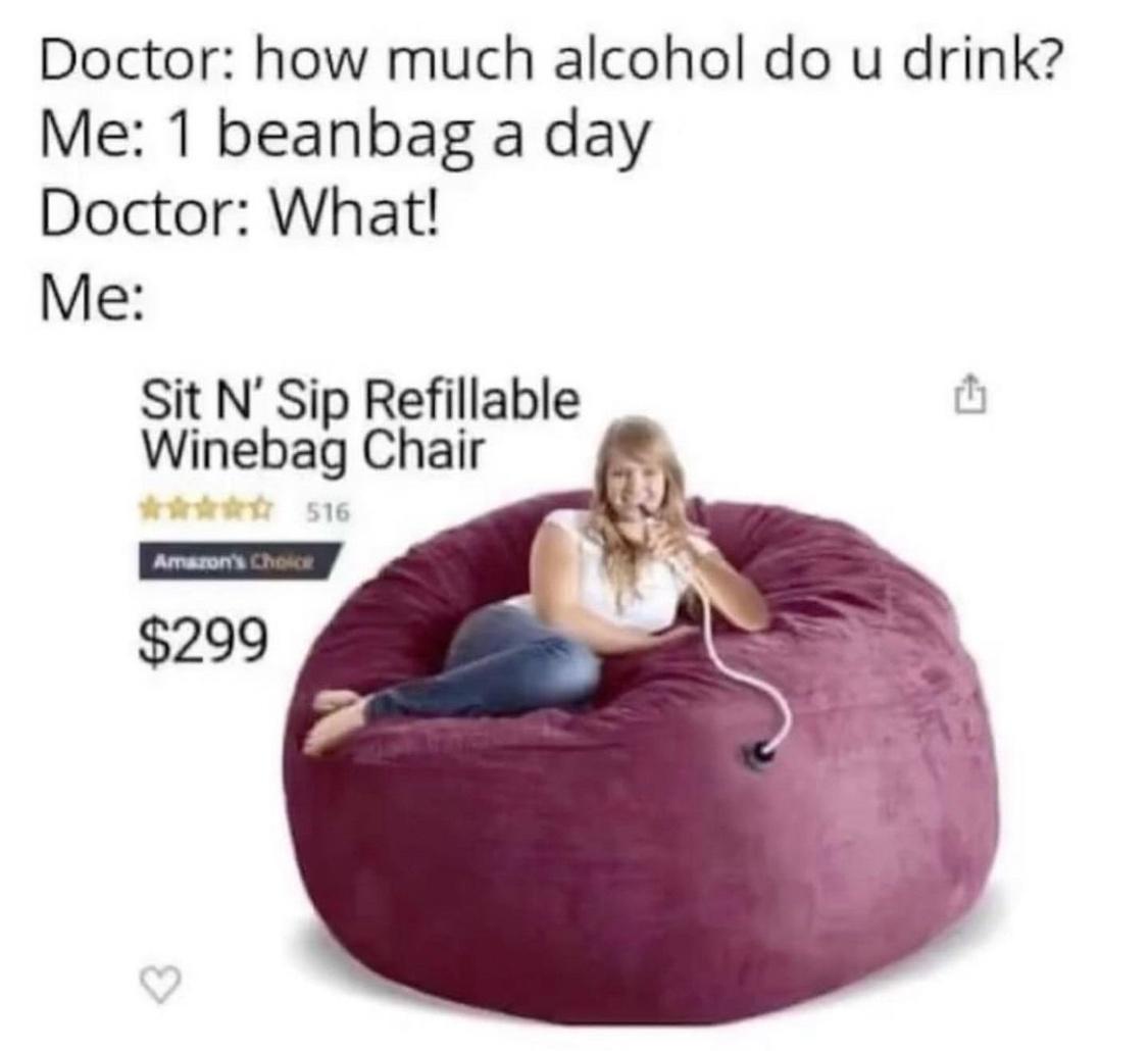 1 beanbag a day