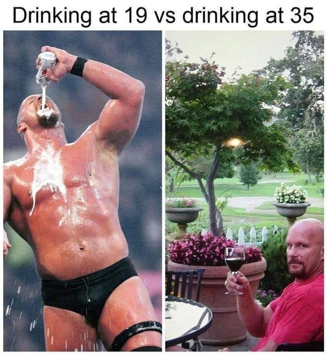 Drinking at 35