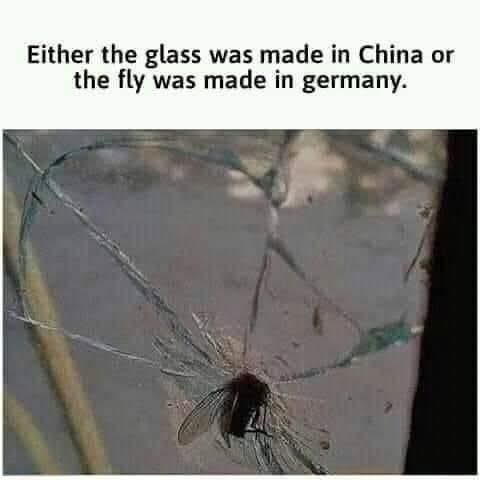 30 Memes That Passed the Vibe Check, but Not the Logic Test 27 Glass made in china