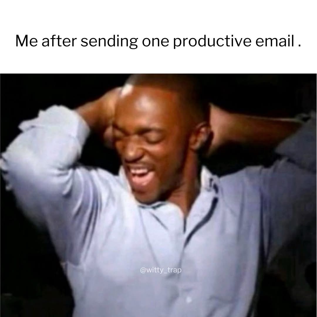 30 Memes That Feel Like a Rollercoaster Without a Seatbelt 32 Sending one email