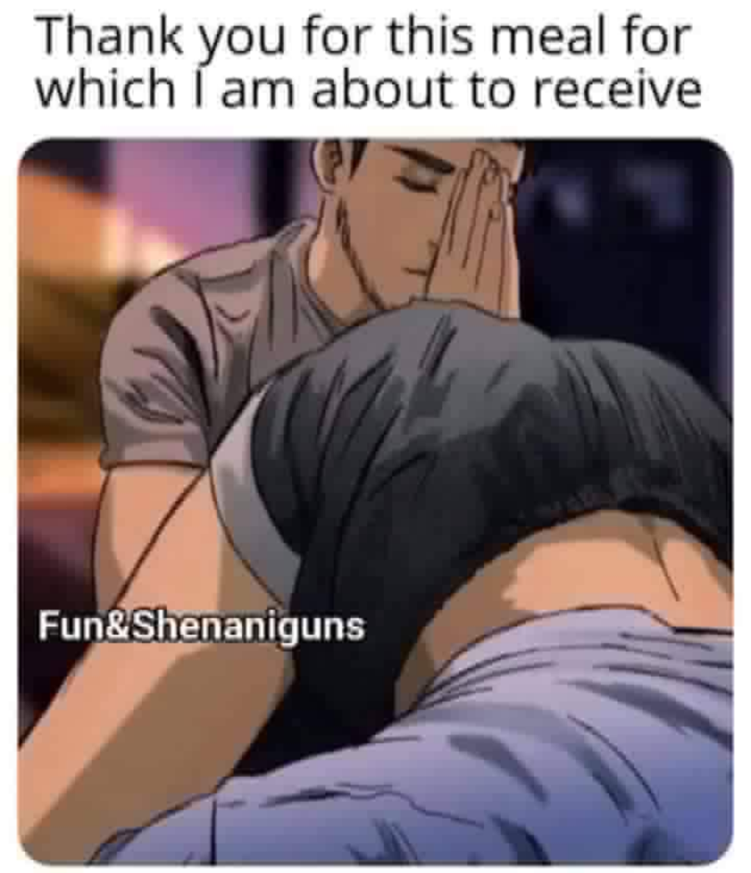 Thank you for this meal