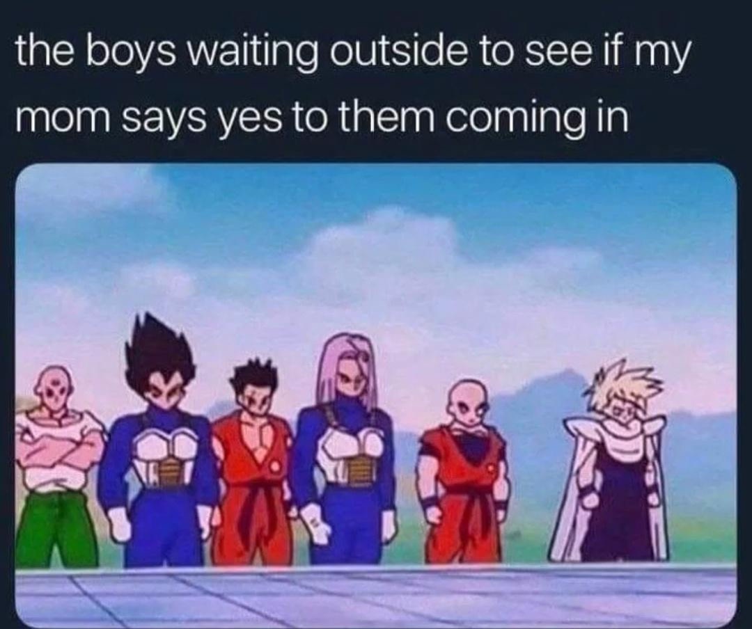 20 Memes That Could Win a Fight Against Logic 12 The boys waiting outside