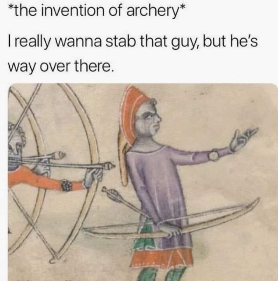 The invention of arechery