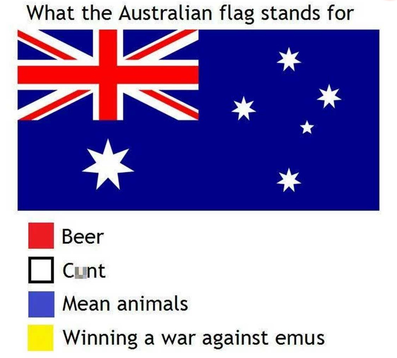 WHat the australian flag stands for
