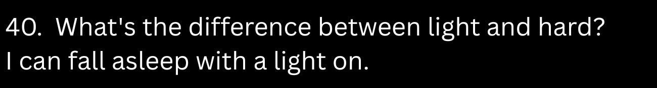 What's the difference between light and hard