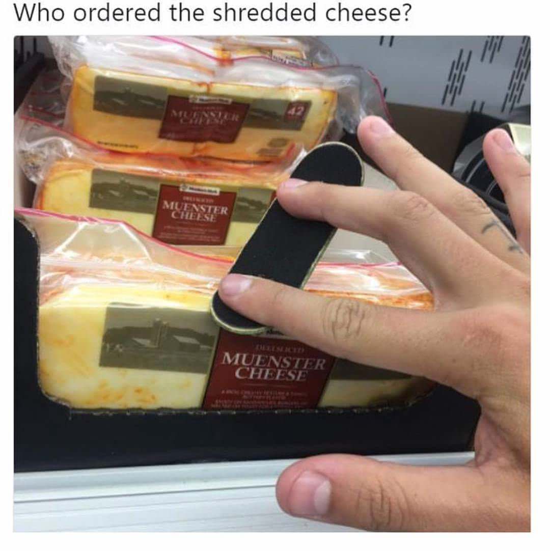 What The Pun! Step into the World of Punny Memes 42 Who orders shredded cheese