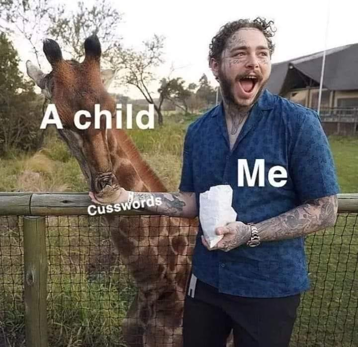 a child cusswords