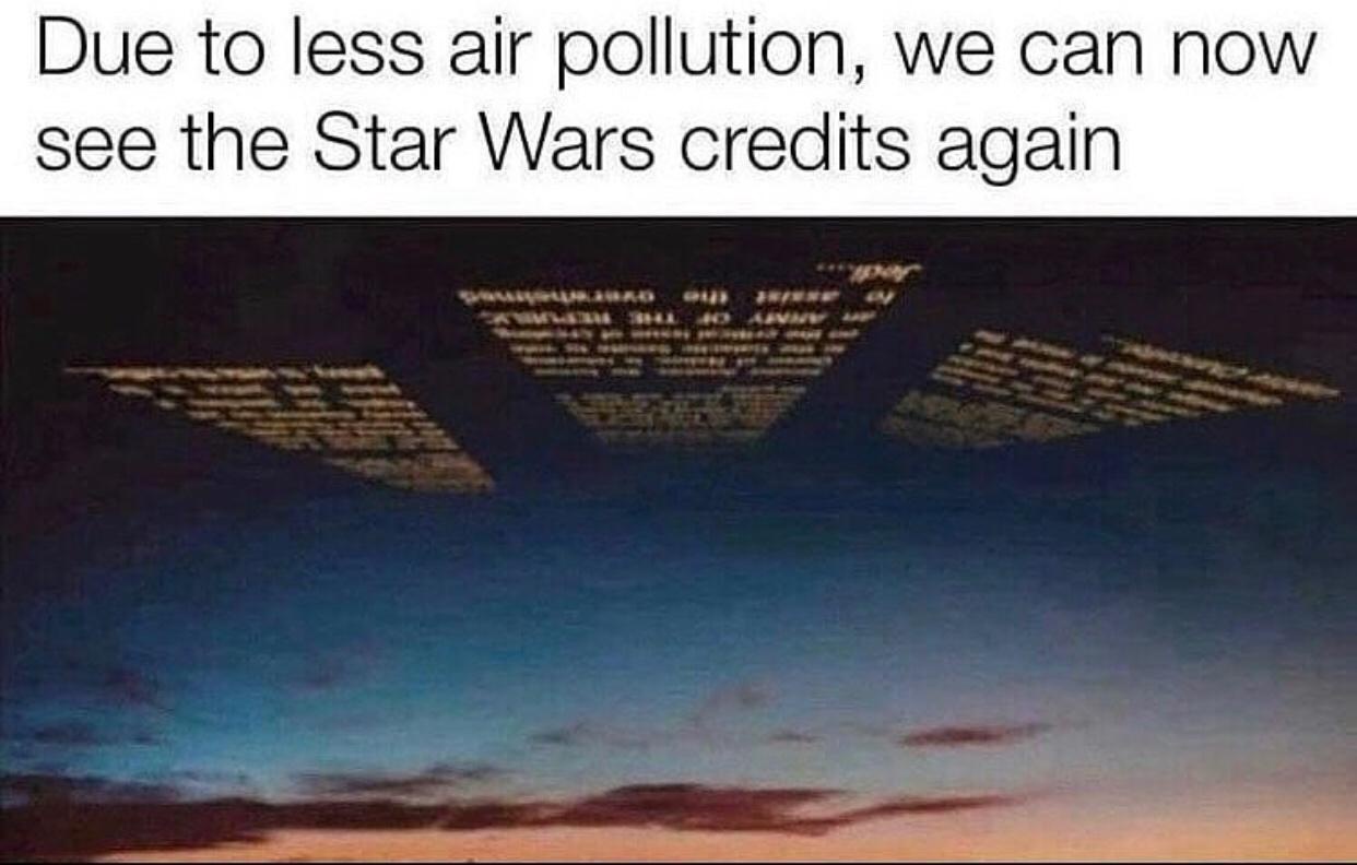 due to less air poluutuion