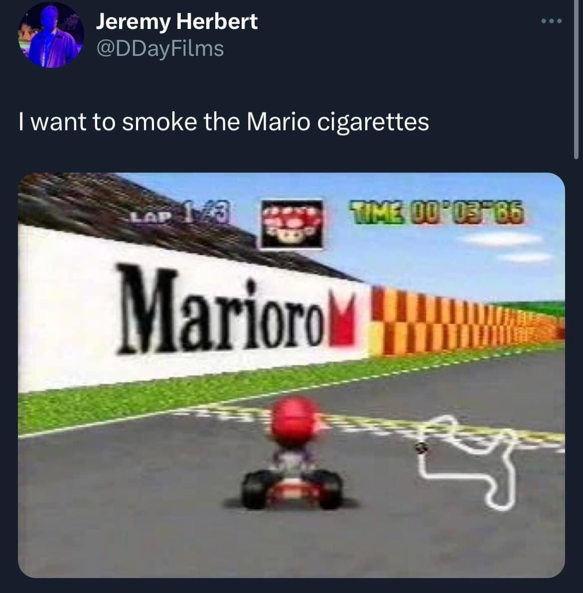 i want tohe mario cig