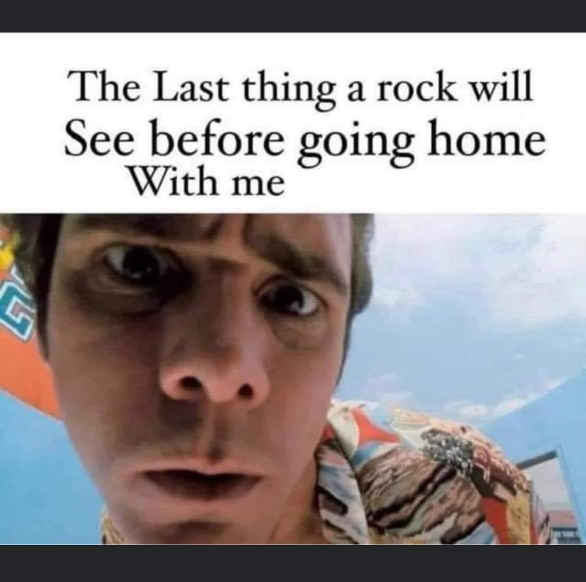 last thing a rock sees