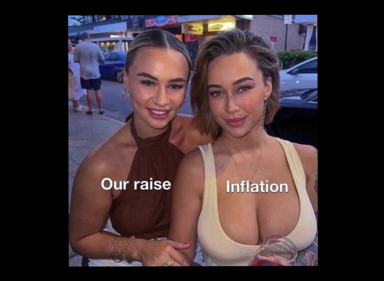 raise vs inflation - Memes That’ll Make You Say “What Did I Just Read?” Then Laugh Anyway - FG