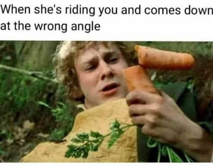 Comes down at wrong angle