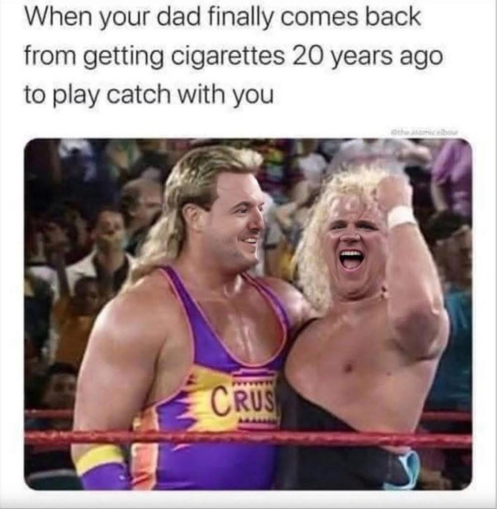 Dad finally comes back