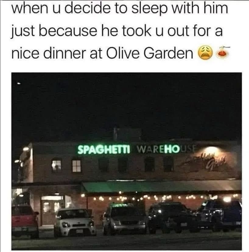 20 Memes Hotter Than Your Crush’s Summer Vacation Pics 1 Dinner at olive garden