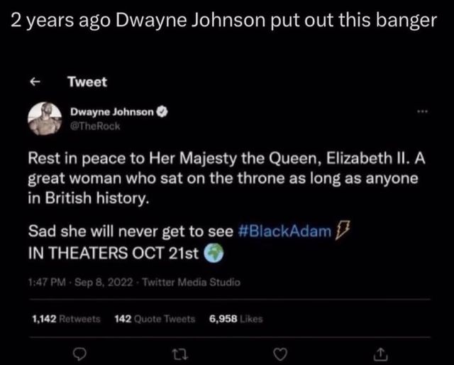 Dwayne johnson put out this banger