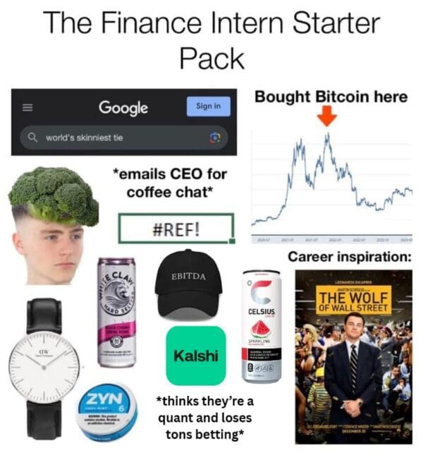 Financ e intern starte pack